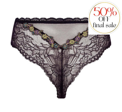 Lise Charmel Dentelle Cashmer Thong ACH0051-Panties-Lise Charmel-Emaux Cashmer-XSmall-Anna Bella Fine Lingerie, Reveal Your Most Gorgeous Self!