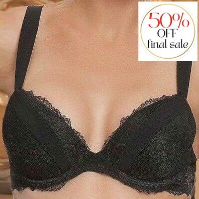 Lise Charmel Dentelle Design Contour with Pad ACC8589-Bras-Lise Charmel-Black-32-C-Anna Bella Fine Lingerie, Reveal Your Most Gorgeous Self!