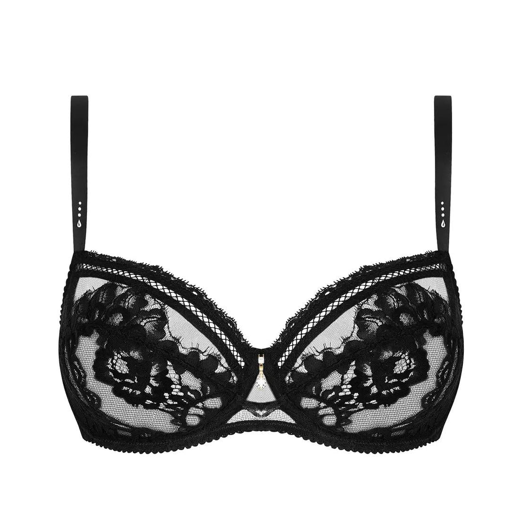 Lise Charmel Desirs de Venise Demi BCJ3035-Bras-Lise Charmel-Black-32-E-Anna Bella Fine Lingerie, Reveal Your Most Gorgeous Self!