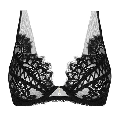 Lise Charmel Desirs de Venise Glam Triangle Bra ACJ7435-Anna Bella Fine Lingerie-Black-32-D