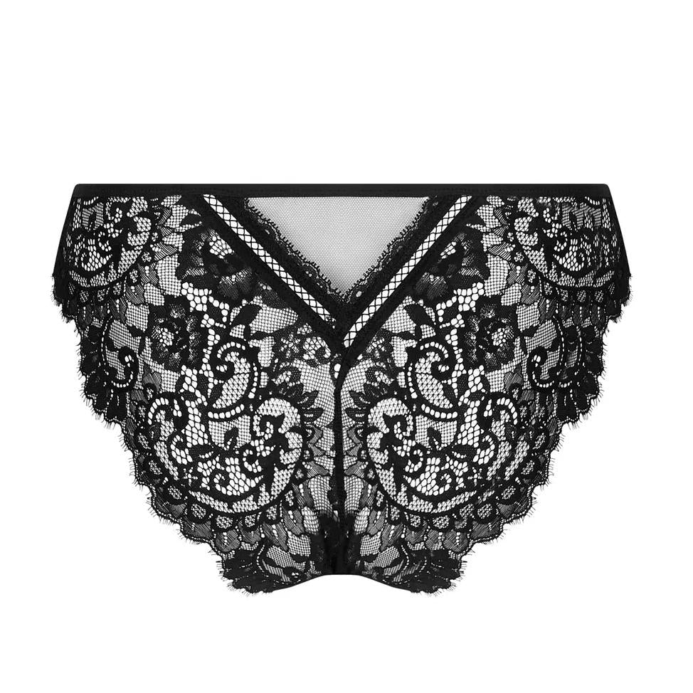 Lise Charmel Desirs de Venise Italian Brief ACJ0735-Panties-Lise Charmel-Black-XSmall-Anna Bella Fine Lingerie, Reveal Your Most Gorgeous Self!