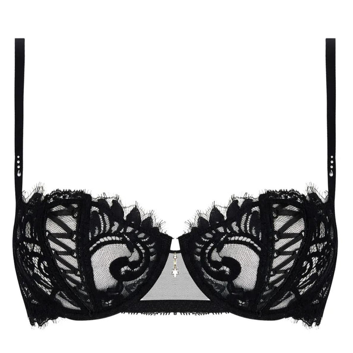 Lise Charmel Desirs de Venise Vertical Seam Demi ACJ3435-Bras-Lise Charmel-Black-32-B-Anna Bella Fine Lingerie, Reveal Your Most Gorgeous Self!