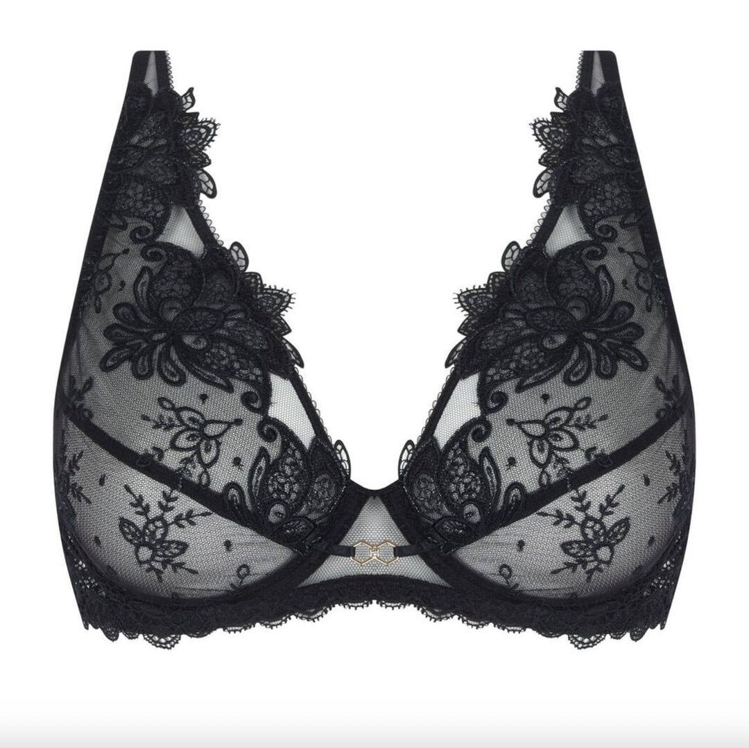 Lise Charmel Diva Glamour Glam Triangle Bra ACJ7475-Bras-Lise Charmel-Noir-34-D-Anna Bella Fine Lingerie, Reveal Your Most Gorgeous Self!