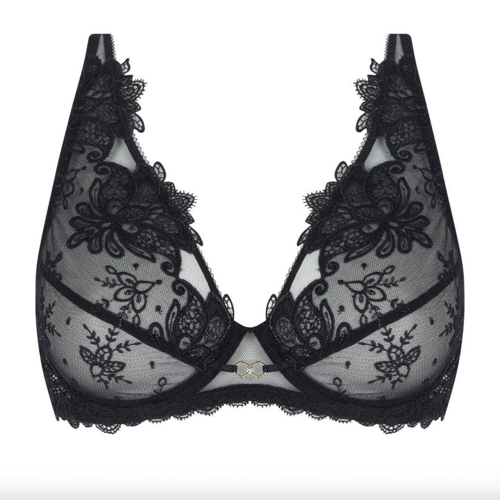Lise Charmel Diva Glamour Glam Triangle Bra ACJ7475-Bras-Lise Charmel-Noir-34-D-Anna Bella Fine Lingerie, Reveal Your Most Gorgeous Self!