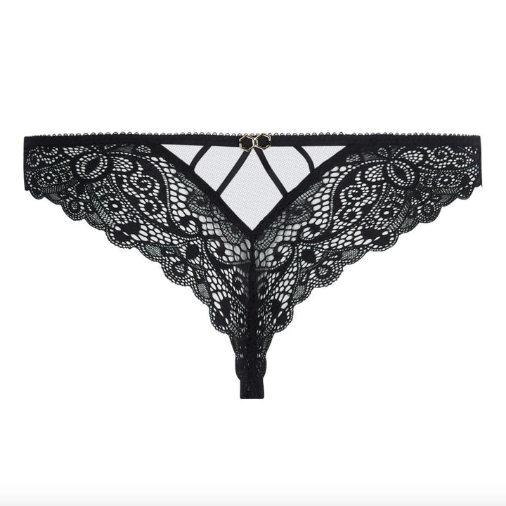 Lise Charmel Diva Glamour Thong ACJ0075-Anna Bella Fine Lingerie-Noir-XSmall-