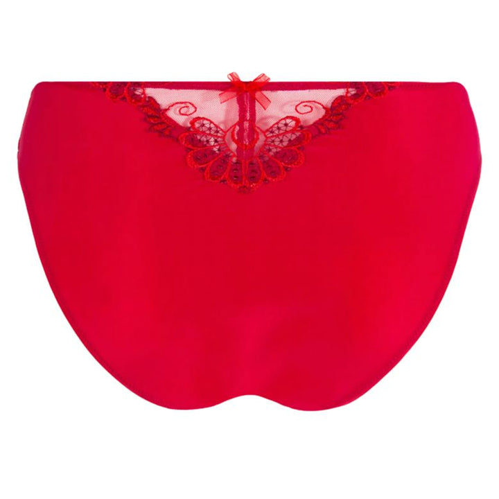 Lise Charmel Dressing Floral Brief in Red ACC0288-Panties-Lise Charmel-Red-Small-Anna Bella Fine Lingerie, Reveal Your Most Gorgeous Self!