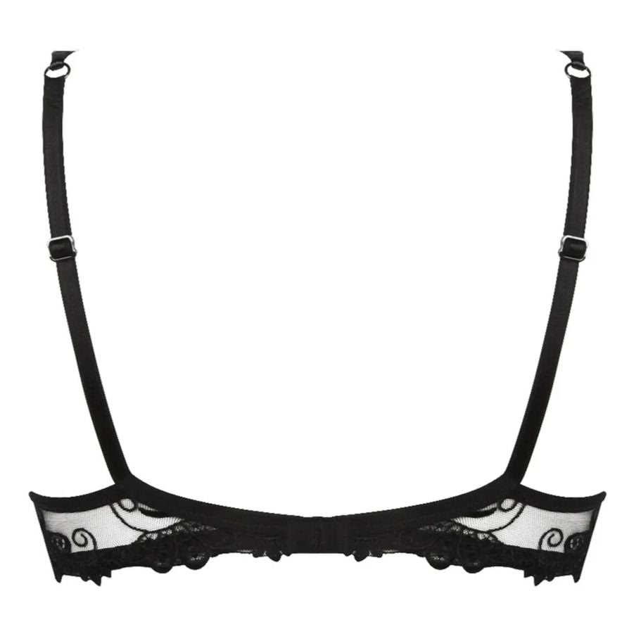 Lise Charmel Dressing Floral Contour Bra in Noir ACC8588-Bras-Lise Charmel-Noir-32-B-Anna Bella Fine Lingerie, Reveal Your Most Gorgeous Self!