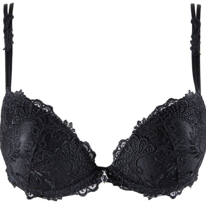 Lise Charmel Dressing Floral Contour Bra in Noir ACC8588-Bras-Lise Charmel-Noir-32-B-Anna Bella Fine Lingerie, Reveal Your Most Gorgeous Self!