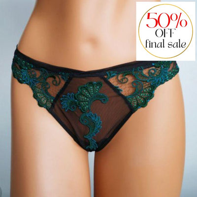 Lise Charmel Dressing Floral Italian Brief in Aloe ACC0788-Panties-Lise Charmel-Aloe-XSmall-Anna Bella Fine Lingerie, Reveal Your Most Gorgeous Self!