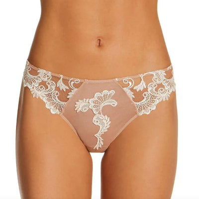 Lise Charmel Dressing Floral Italian Brief in Ambre Nacre ACC0788-Panties-Lise Charmel-Ambre Nacre-Small-Anna Bella Fine Lingerie, Reveal Your Most Gorgeous Self!