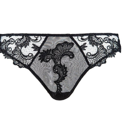 Lise Charmel Dressing Floral Italian Brief in Noir ACC0788-Anna Bella Fine Lingerie-Noir-XSmall-