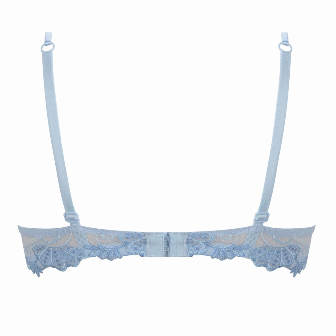 Lise Charmel Dressing Floral Lace Bra in Ciel ACC3088-Bras-Lise Charmel-Dressing Ciel-32-B-Anna Bella Fine Lingerie, Reveal Your Most Gorgeous Self!