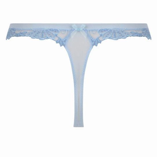 Lise Charmel Dressing Floral Thong in Ciel ACC0088-Panties-Lise Charmel-Dressing Ciel-XSmall-Anna Bella Fine Lingerie, Reveal Your Most Gorgeous Self!