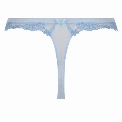 Lise Charmel Dressing Floral Thong in Ciel ACC0088-Panties-Lise Charmel-Dressing Ciel-XSmall-Anna Bella Fine Lingerie, Reveal Your Most Gorgeous Self!