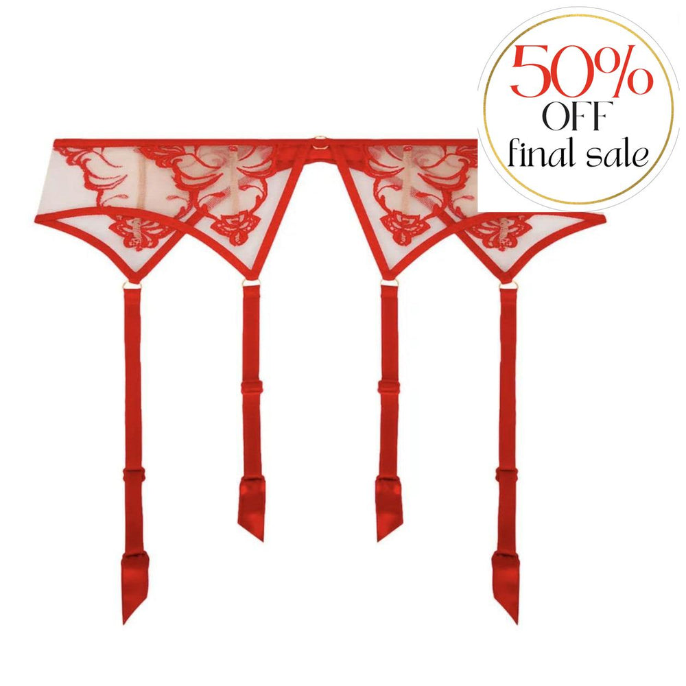 Lise Charmel Eblouissant Eros Suspender Belt in Nude Solaire ACH4795-Garter Belt-Lise Charmel-Nude Solaire-Small-Anna Bella Fine Lingerie, Reveal Your Most Gorgeous Self!