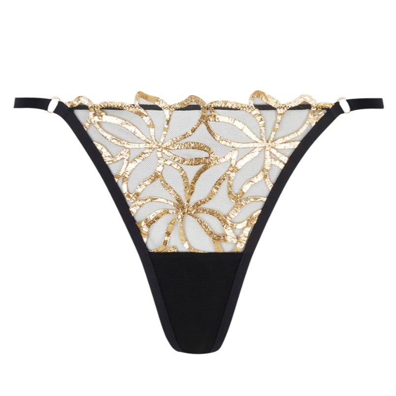 Lise Charmel Eclats D'Or Sexy Thong ACJ0929-Anna Bella Fine Lingerie-Gold Flashes-XSmall-