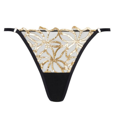 Lise Charmel Eclats D'Or Sexy Thong ACJ0929-Anna Bella Fine Lingerie-Gold Flashes-XSmall-