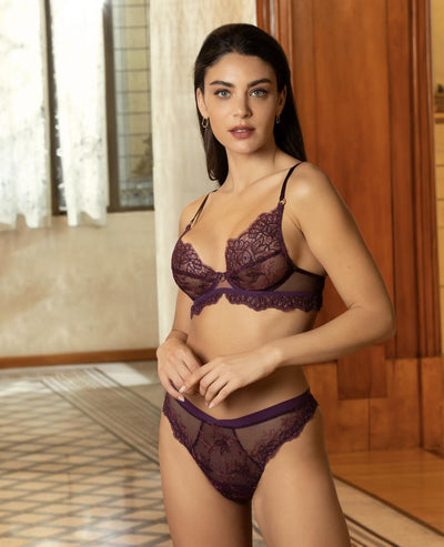 Lise Charmel Elegance Artist Thong ACJ0028-Anna Bella Fine Lingerie-Orchidee Artist-XSmall-