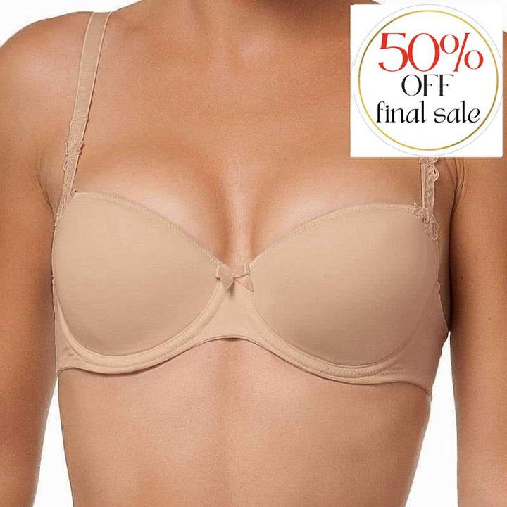 Lise Charmel Essentiel Fit DCC2689-Bras-Lise Charmel-Skin Nude-32-F-Anna Bella Fine Lingerie, Reveal Your Most Gorgeous Self!