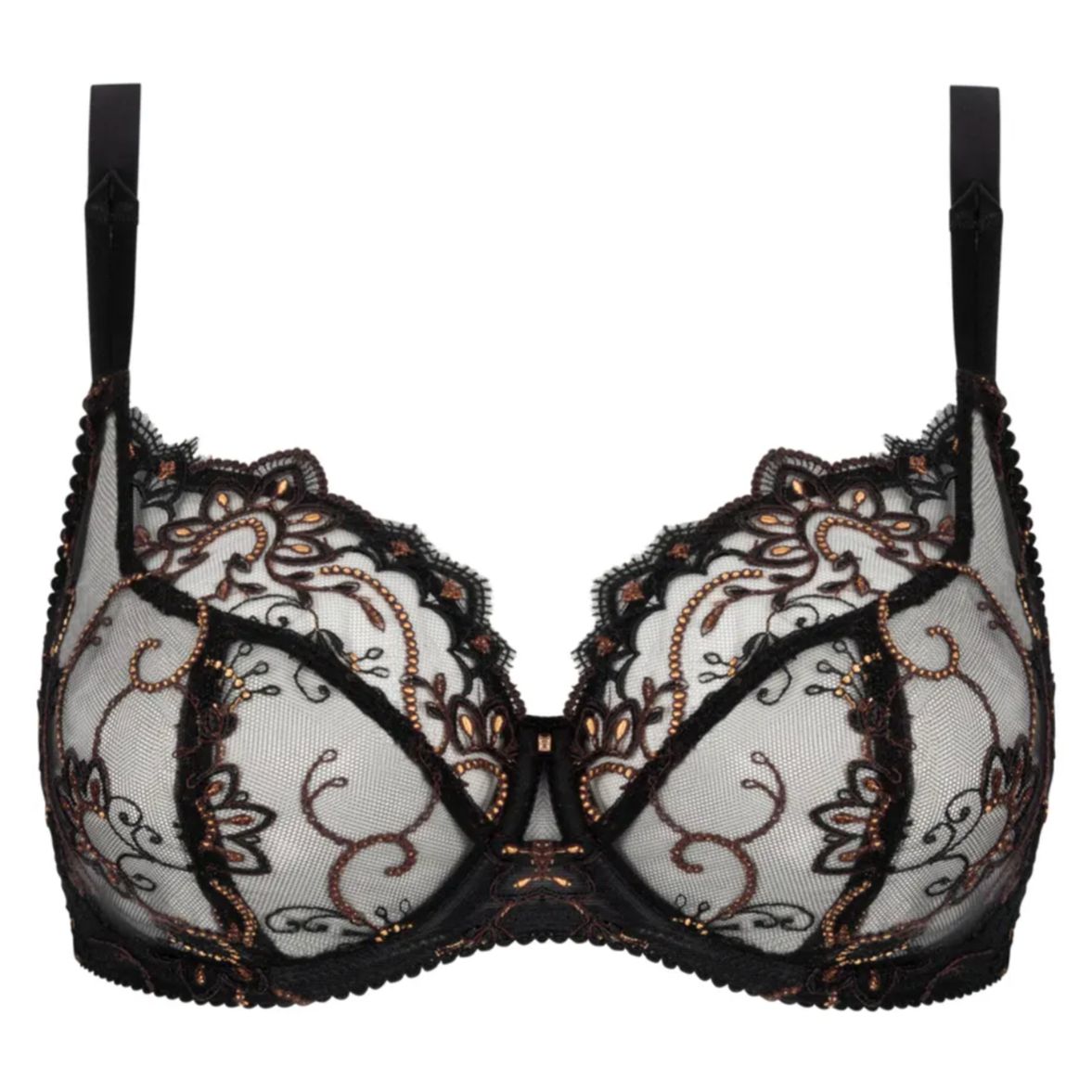 Lise Charmel Fauve Amour 3/4 Cup Bra ACH2879-Anna Bella Fine Lingerie-Black-32-F