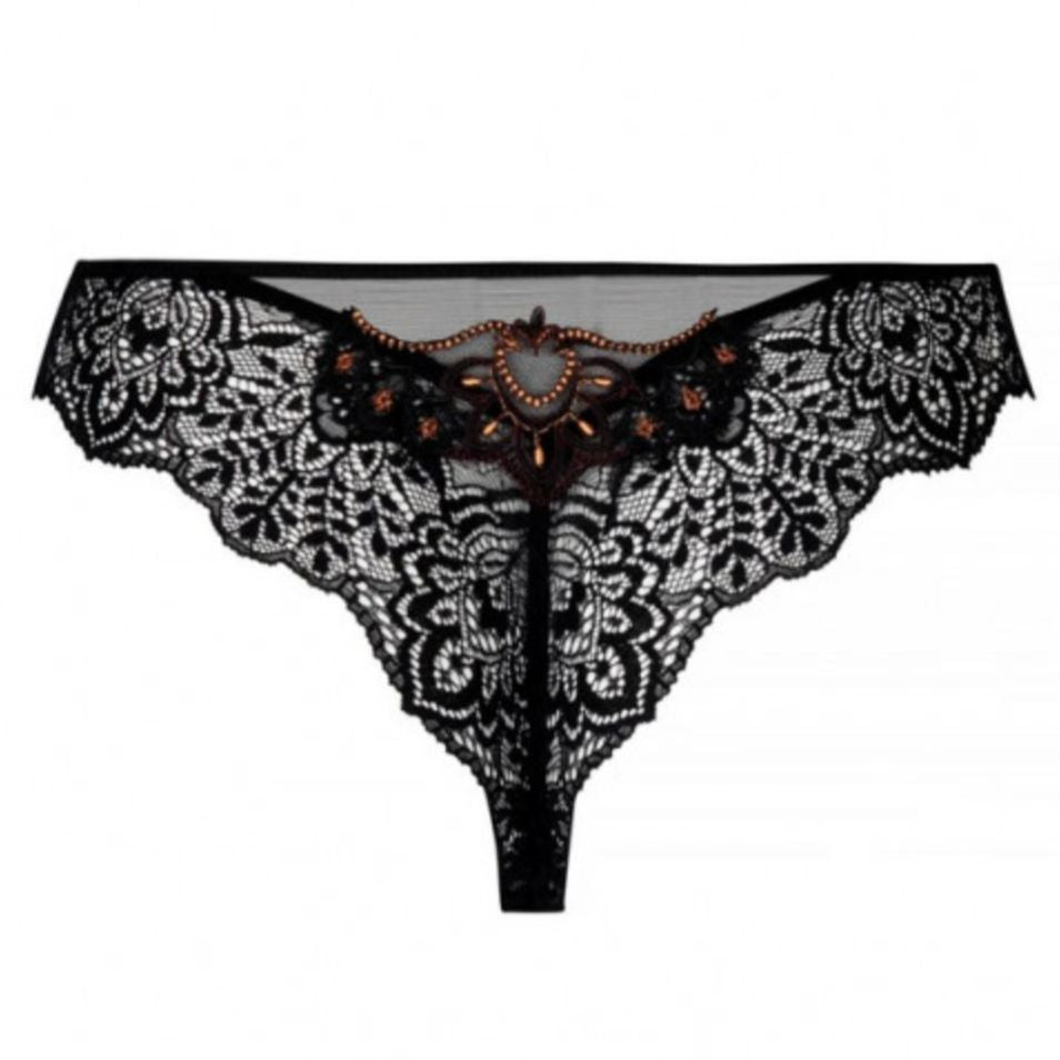 Lise Charmel Fauve Amour Thong ACH0079-Anna Bella Fine Lingerie-Black-Medium-