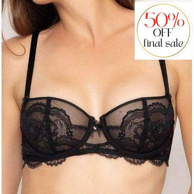 Lise Charmel Feminite Dentelle Vertical Seam Demi ACG3470-Anna Bella Fine Lingerie-Black-32-B