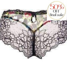 Lise Charmel Fleurs de Jungle Boyshort ACG0406-Panties-Lise Charmel-Jungle Floral-Small-Anna Bella Fine Lingerie, Reveal Your Most Gorgeous Self!