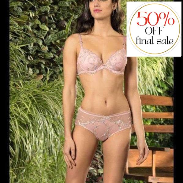 Lise Charmel Frisson Vegetal Contour Bra ACG8512-Bras-Lise Charmel-Black Floral-34-C-Anna Bella Fine Lingerie, Reveal Your Most Gorgeous Self!