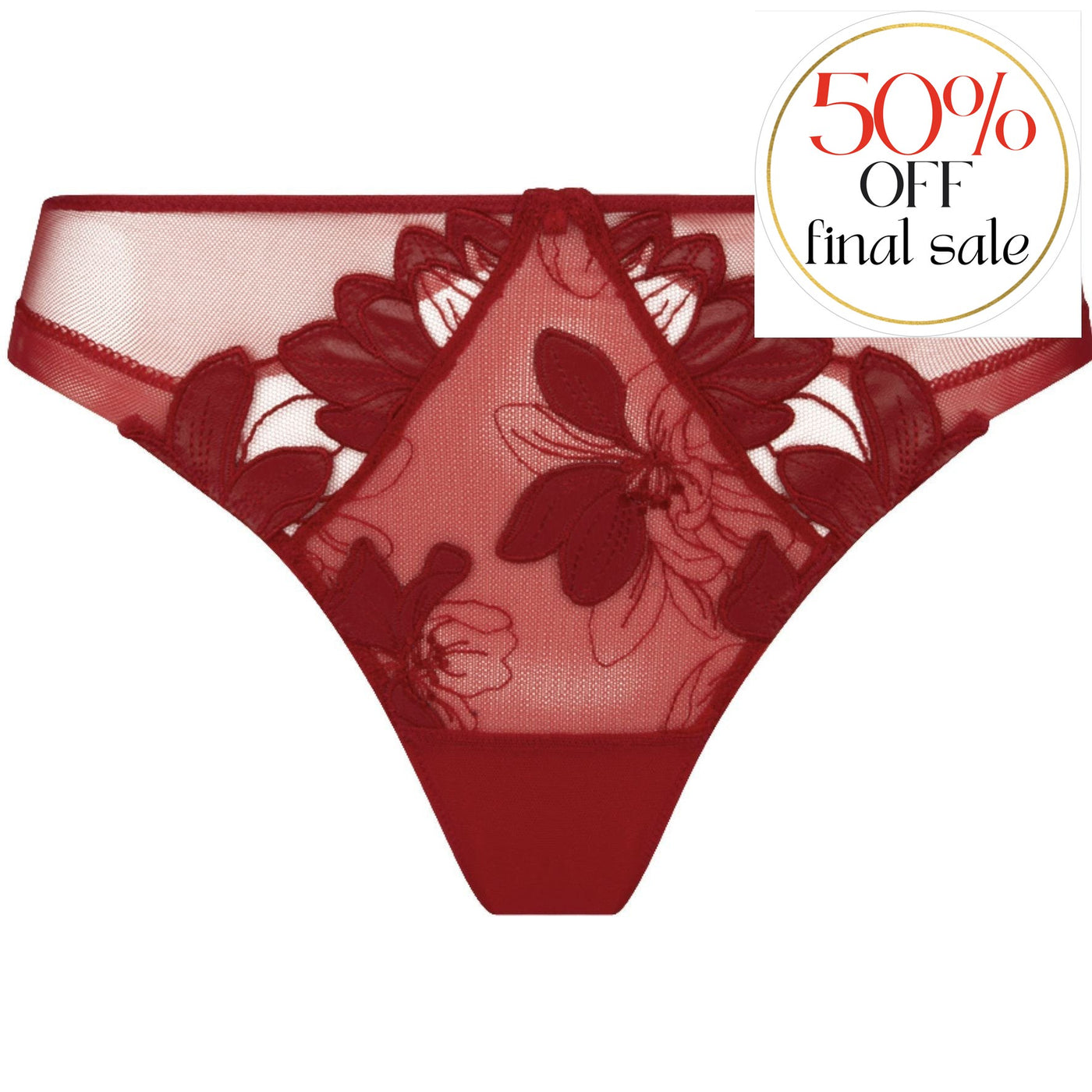 Lise Charmel Glamour Couture Italian Brief ACH0707 in Rouge Cuir-Anna Bella Fine Lingerie-Rouge Cuir-XSmall-