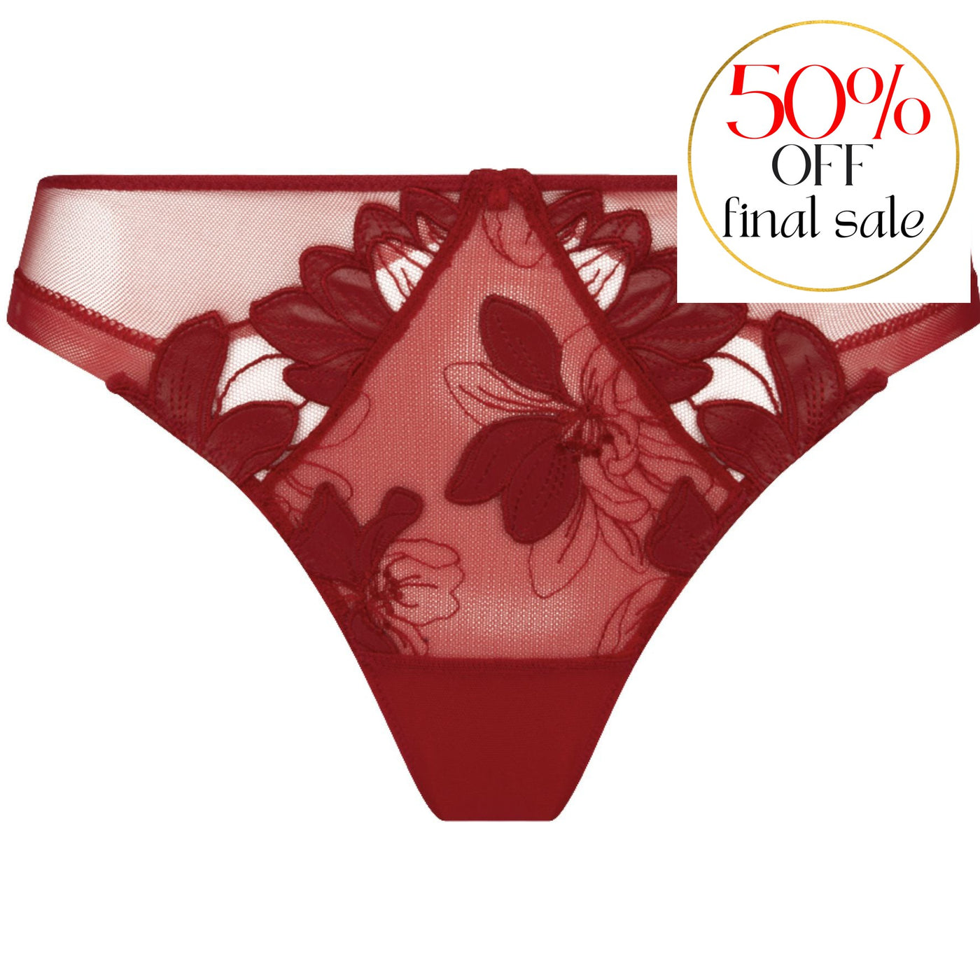 Lise Charmel Glamour Couture Italian Brief ACH0707 in Rouge Cuir-Panties-Lise Charmel-Rouge Cuir-XSmall-Anna Bella Fine Lingerie, Reveal Your Most Gorgeous Self!