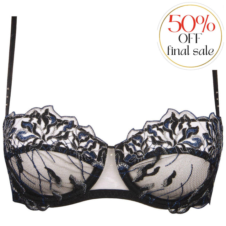 Lise Charmel Les Nuits Chics Demi Bra in Black ACH3035-Bras-Lise Charmel-Black-34-B-Anna Bella Fine Lingerie, Reveal Your Most Gorgeous Self!