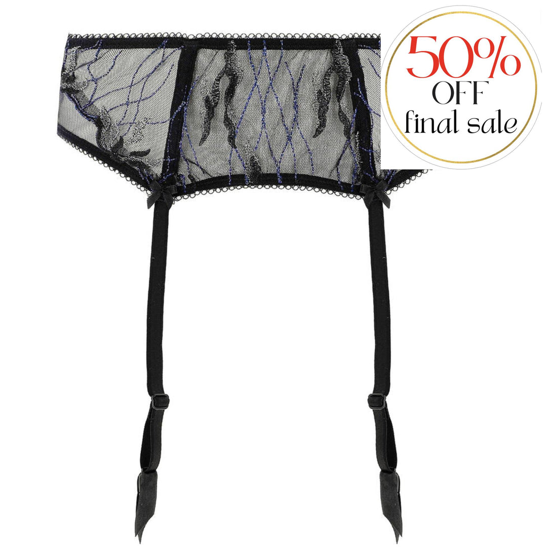 Lise Charmel Les Nuits Chics Suspender Belt in Black ACH4735-Garter Belt-Lise Charmel-Black-Small-Anna Bella Fine Lingerie, Reveal Your Most Gorgeous Self!