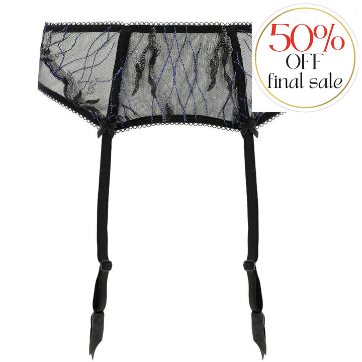 Lise Charmel Les Nuits Chics Suspender Belt in Black ACH4735-Garter Belt-Lise Charmel-Black-Small-Anna Bella Fine Lingerie, Reveal Your Most Gorgeous Self!