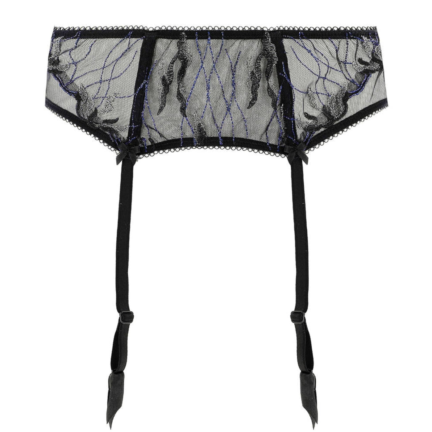 Lise Charmel Les Nuits Chics Suspender Belt in Black ACH4735-Anna Bella Fine Lingerie-Black-Small-