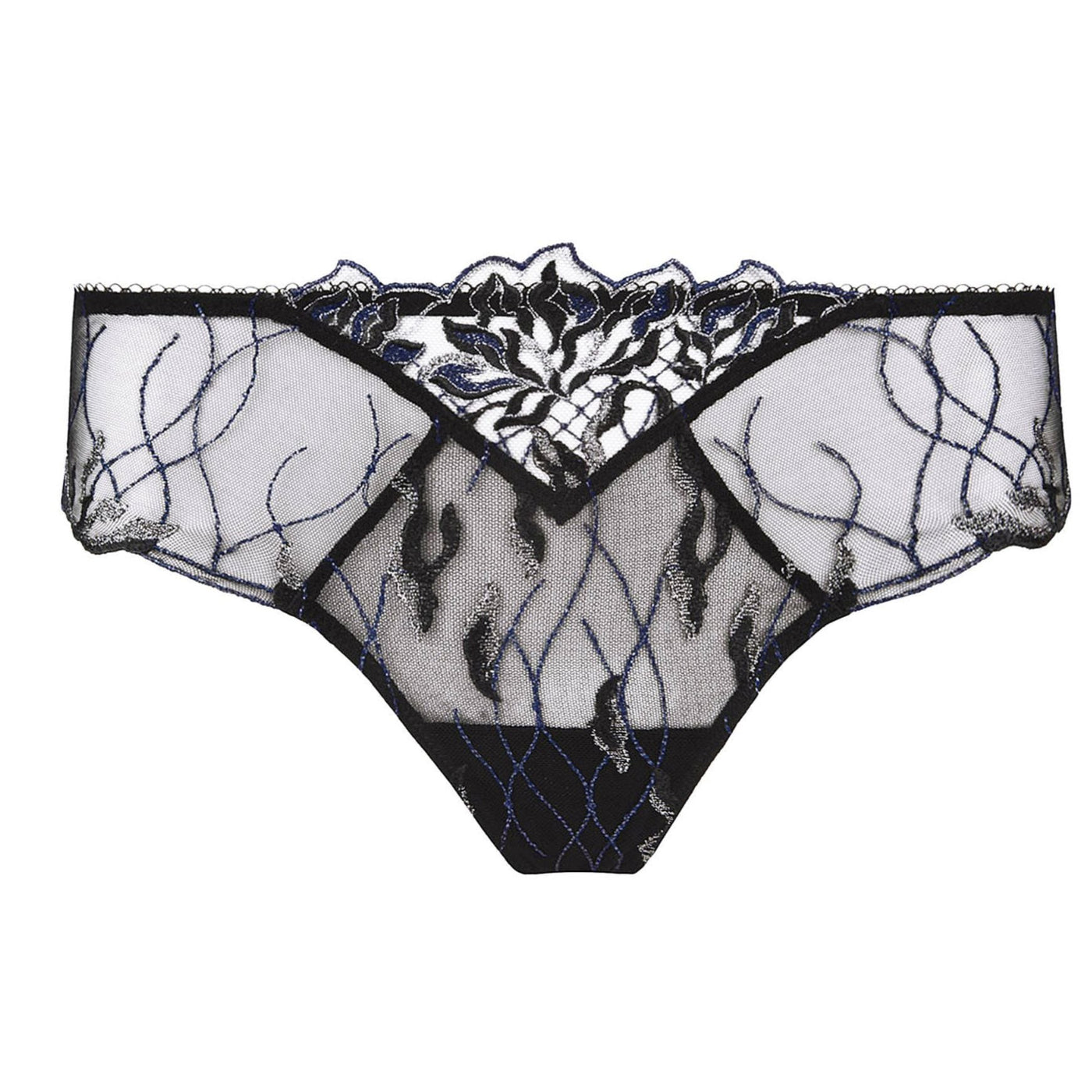 Lise Charmel Les Nuits Chics Thong in Black ACH0035-Anna Bella Fine Lingerie-Black-XSmall-