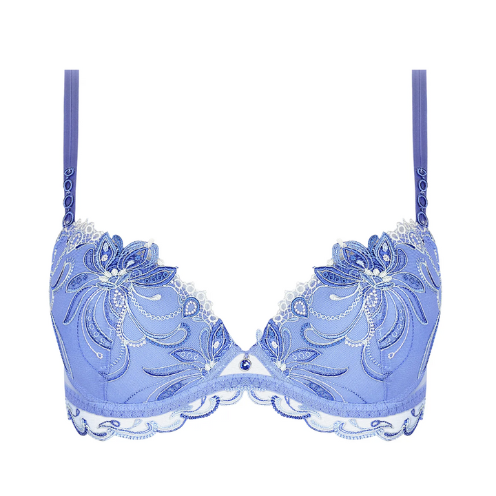 Lise Charmel Nymphe Bleue Padded Contour Bra ACJ8594-Bras-Lise Charmel-Nymphe Lagon-32-B-Anna Bella Fine Lingerie, Reveal Your Most Gorgeous Self!