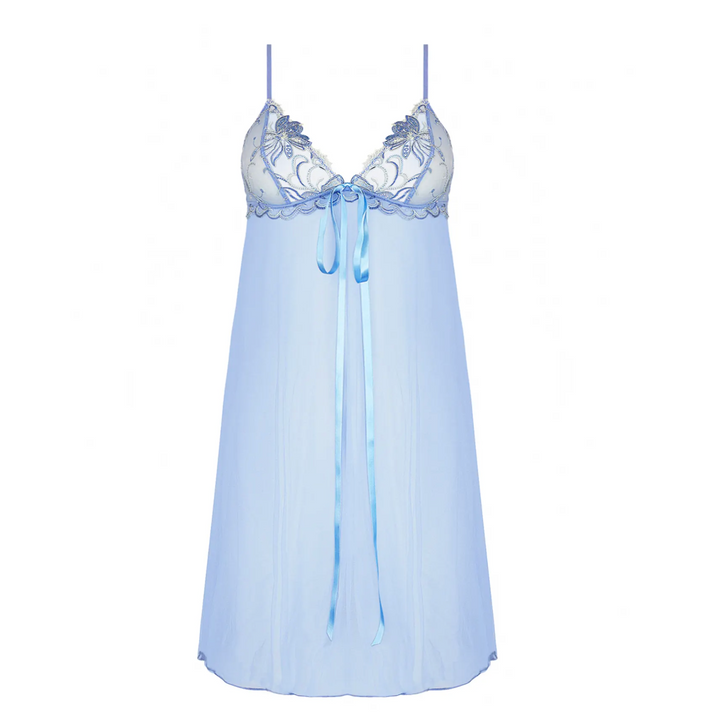 Lise Charmel Nymphe Bleue Sexy Nightie ALJ1294-Loungewear-Lise Charmel-Nymphe Lagon-Small-Anna Bella Fine Lingerie, Reveal Your Most Gorgeous Self!