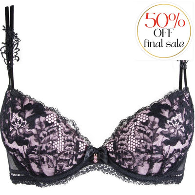 Lise Charmel Resille Lotus Contour Bra ACG8525-Anna Bella Fine Lingerie-Noir Lilas-32-C