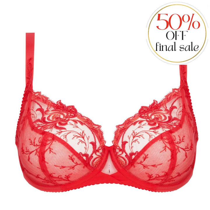 Lise Charmel Source Beaute 3/4 Cup Bra in Hibiscus BCH2872-Bras-Lise Charmel-Hibiscus-36-E-Anna Bella Fine Lingerie, Reveal Your Most Gorgeous Self!