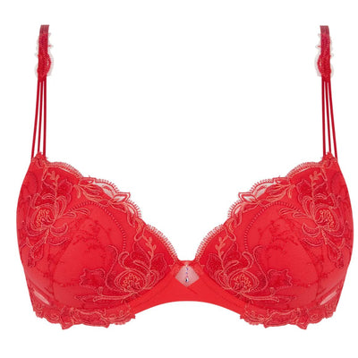 Lise Charmel Source Beaute Contour Bra in Hibiscus ACH8572-Bras-Lise Charmel-Hibiscus-32-B-Anna Bella Fine Lingerie, Reveal Your Most Gorgeous Self!