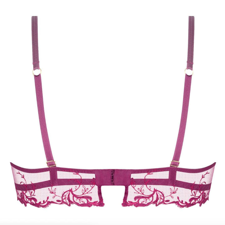 Lise Charmel Source Beaute Demi Cup Bra In Amarante ACH3072-Bras-Lise Charmel-Amarante-32-B-Anna Bella Fine Lingerie, Reveal Your Most Gorgeous Self!