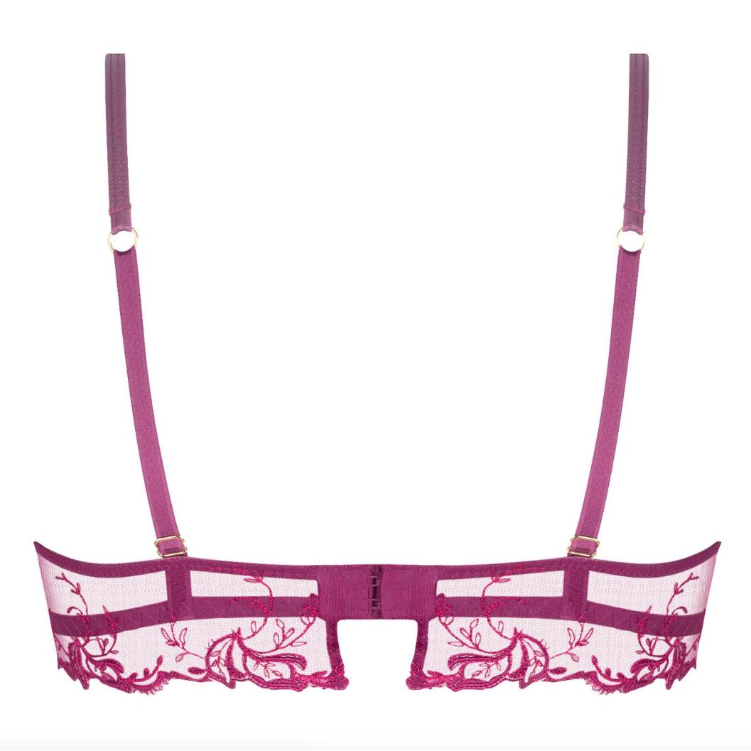 Lise Charmel Source Beaute Demi Cup Bra In Amarante ACH3072-Anna Bella Fine Lingerie-Amarante-32-B