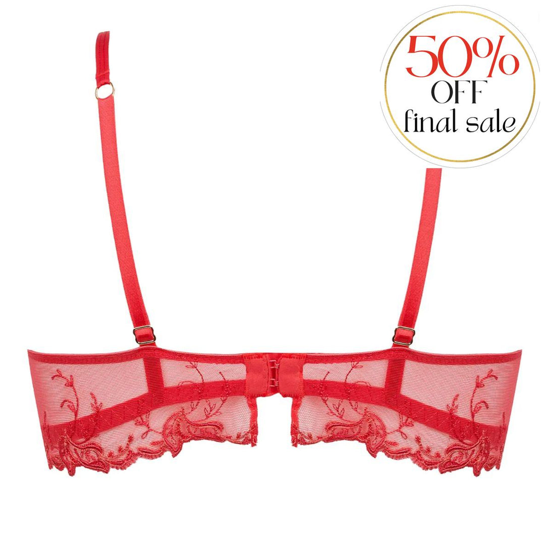 Lise Charmel Source Beaute Demi Cup Bra In Hibiscus ACH3072-Bras-Lise Charmel-Hibiscus-32-B-Anna Bella Fine Lingerie, Reveal Your Most Gorgeous Self!