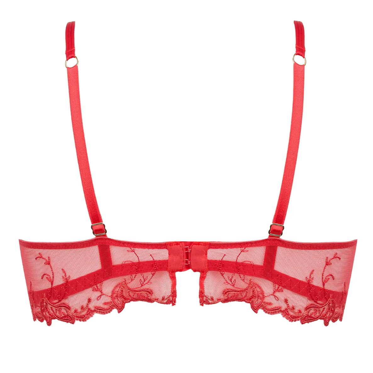 Lise Charmel Source Beaute Demi Cup Bra In Hibiscus ACH3072-Bras-Lise Charmel-Hibiscus-32-B-Anna Bella Fine Lingerie, Reveal Your Most Gorgeous Self!