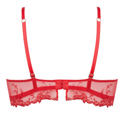 Lise Charmel Source Beaute Demi Cup Bra In Hibiscus ACH3072-Bras-Lise Charmel-Hibiscus-32-B-Anna Bella Fine Lingerie, Reveal Your Most Gorgeous Self!