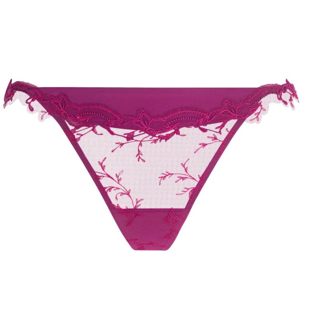 Lise Charmel Source Beaute Sexy Thong in Amarante ACH0572-Panties-Lise Charmel-Amarante-XSmall-Anna Bella Fine Lingerie, Reveal Your Most Gorgeous Self!