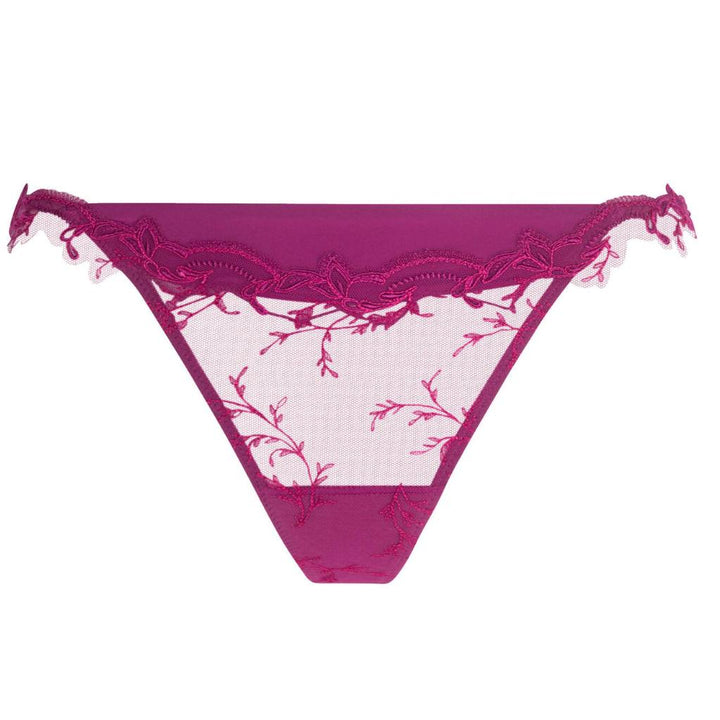 Lise Charmel Source Beaute Sexy Thong in Amarante ACH0572-Panties-Lise Charmel-Amarante-XSmall-Anna Bella Fine Lingerie, Reveal Your Most Gorgeous Self!