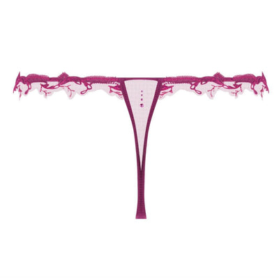 Lise Charmel Source Beaute Sexy Thong in Amarante ACH0572-Anna Bella Fine Lingerie-Hibiscus-XSmall-