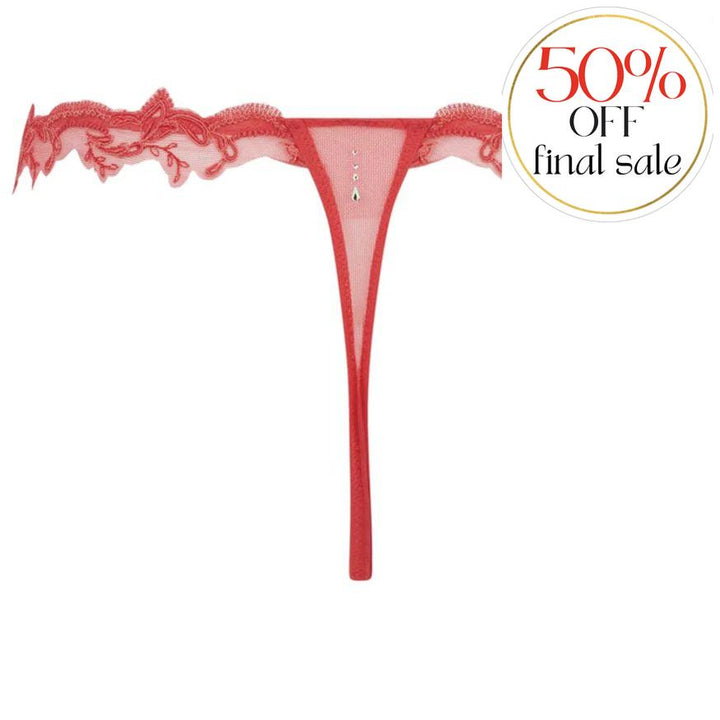 Lise Charmel Source Beaute Sexy Thong in Hibiscus ACH0572-Panties-Lise Charmel-Hibiscus-XSmall-Anna Bella Fine Lingerie, Reveal Your Most Gorgeous Self!