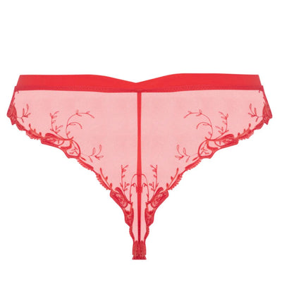 Lise Charmel Source Beaute Thong in Hibiscus ACH0072-Panties-Lise Charmel-Ecru Nacre-XSmall-Anna Bella Fine Lingerie, Reveal Your Most Gorgeous Self!